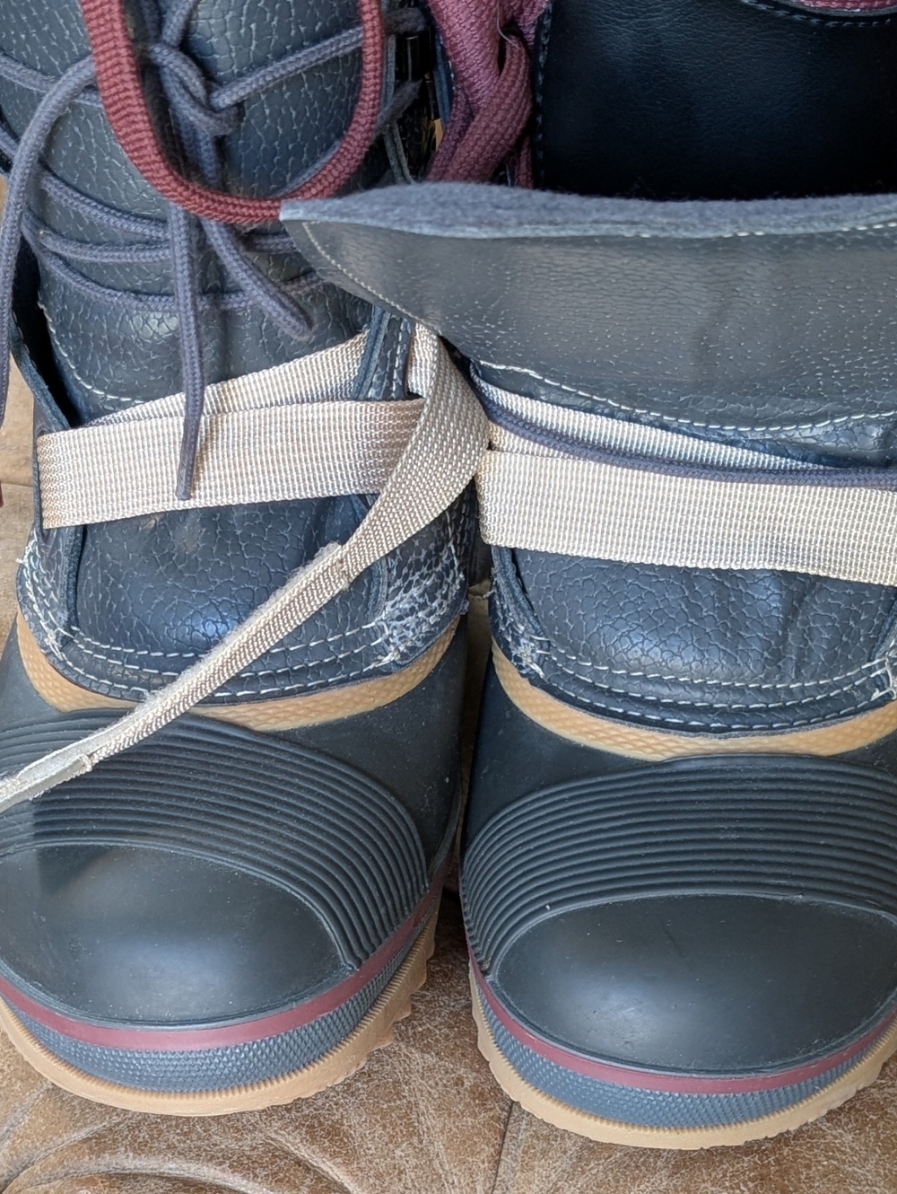 Vintage Burton Work Snowboard Boots Size 8 Never Worn Leather Winter Snow - Picture 8 of 13